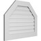 Ekena Millwork Octagonal Top Surface Mount PVC Gable Vent: Functional, w/ 3-1/2"W x 1"P Standard Frame, 34"W x 26"H GVPOT34X2601SF - alternate 4